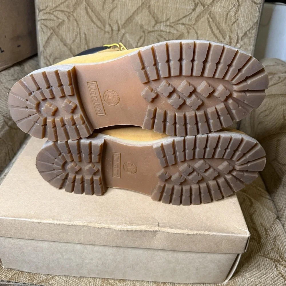 Timberland Premium 6-Inch Waterproof Boots Wheat Nubuck Mens Size 13 10061